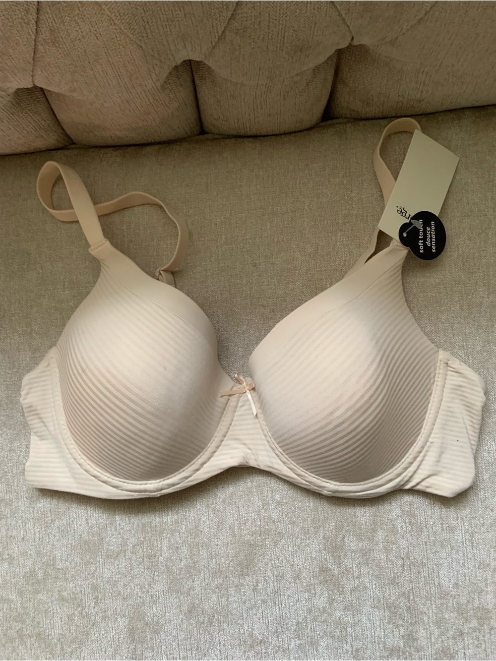George Nude Ribbed Moulded T-Shirt Bra